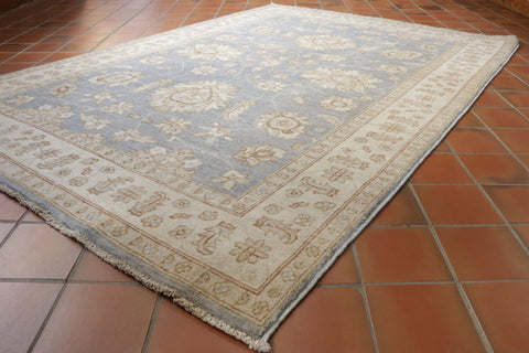 Handmade blue Afghan Ziegler rug - 30824072