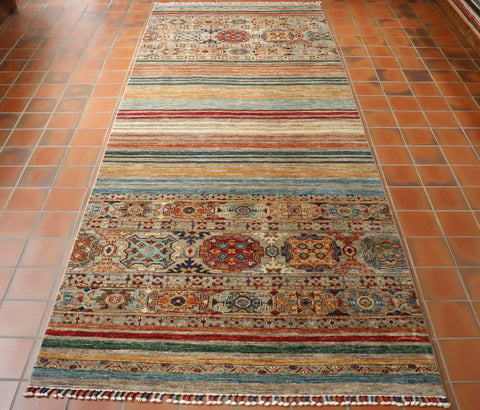 Handmade fine Afghan Samarkand wide runner - 308195
