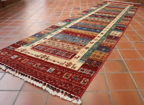 Handmade Afghan Loribaft runner - 30824632